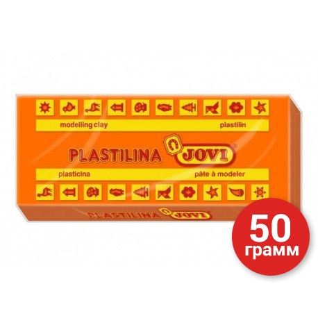 Пластилин JOVI оранжевый 50гр. Art. 7004