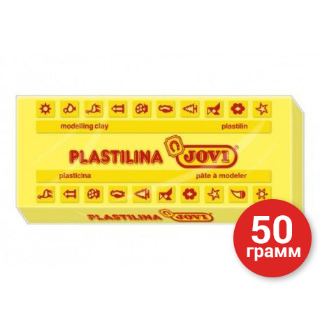 Пластилин JOVI желтый 50гр. Art. 70 02